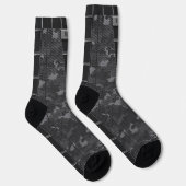 Chaussette Camouflage urbain foncé Monogramme Chaussettes Cam (Droite)