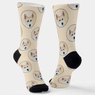 Chaussette Canaan Dog Peinture mignonne Original Animal Chien