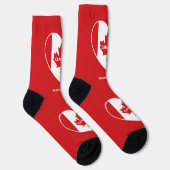Chaussette CANADA Love nom personnalisé (Droite)