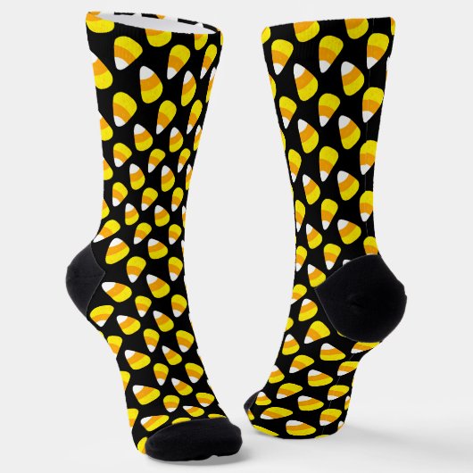 Chaussette Candy Corn Halloween Pattern (Angulaire)