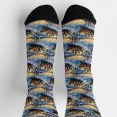 Chaussette Cane Corso Christmas Boat Holiday (Haut)