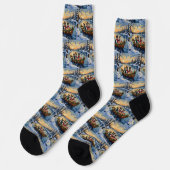 Chaussette Cane Corso Noël Bateau Fêtes (Gauche)