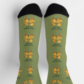 Chaussette Canetons mignons dansant avec des vibrations flora (Haut)