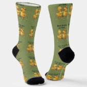 Chaussette Canetons mignons dansant avec des vibrations flora (Angulaire)