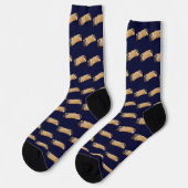 Chaussette Cannoli on Navy Blue Background (Gauche)