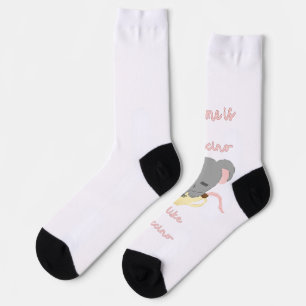 Chaussette Cappuccino de cacao de souris