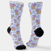 Chaussette Capy Anniversaire Capybara Funny Chaussettes Amour (Angulaire)