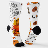 Chaussette Capybara Halloween. Citrouille sorcier. (Angulaire)