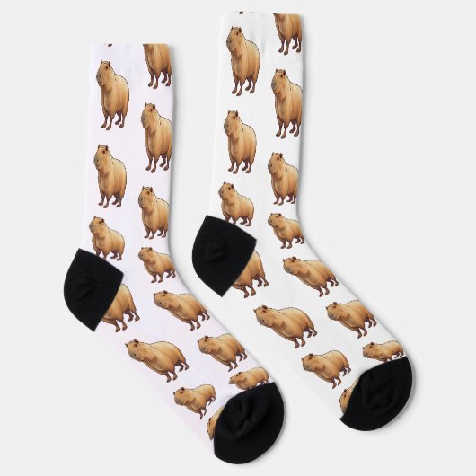 Chaussette Capybara Motif Cute (Droite)