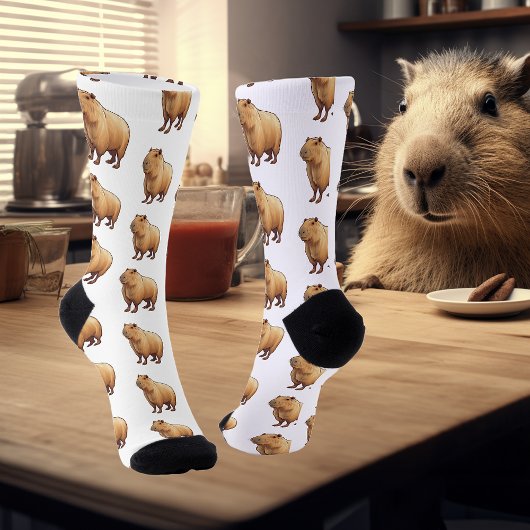 Chaussette Capybara Motif Cute