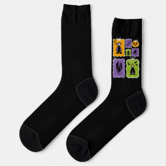 Chaussette Caractères d'Halloween mignonne Vampire et sorcièr