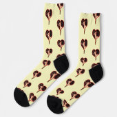 Chaussette Caravage Cupidon Saint-Valentin (Gauche)
