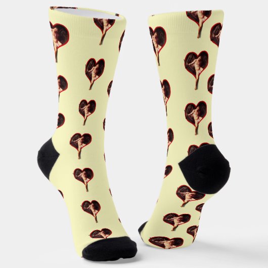 Chaussette Caravage Cupidon Saint-Valentin (Angulaire)
