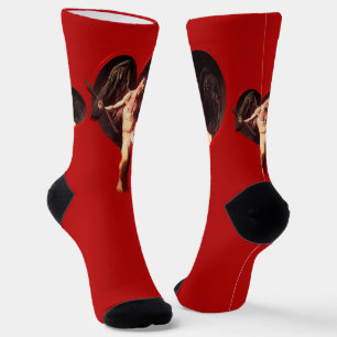 Chaussette Caravage Cupidon Saint-Valentin