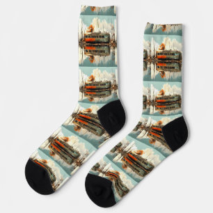 Chaussette Caravane vintage remorque RV Thunder_Cove
