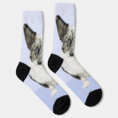 Chaussette Cardigan Welsh Corgi Peinture - Art Chien original (Droite)