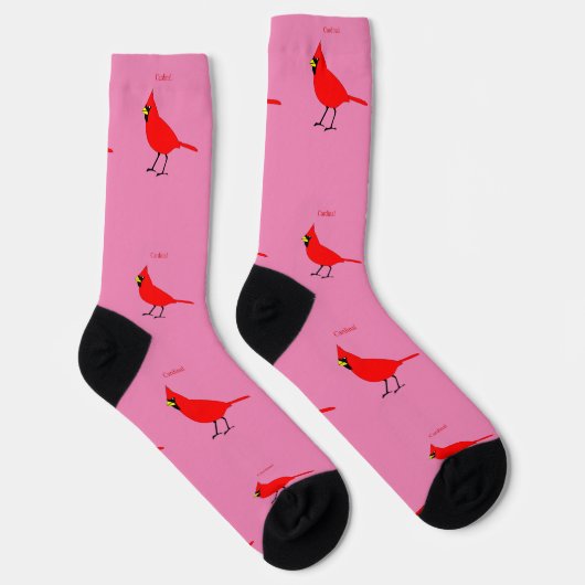 Chaussette Cardinal rouge oiseau Thunder_Cove (Droite)