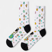 Chaussette Caricature spatiale astronaute (Gauche)