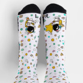 Chaussette Caricature spatiale astronaute (Haut)
