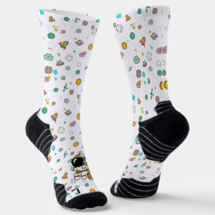 Chaussette Caricature spatiale astronaute