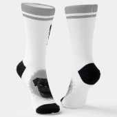 Chaussette Carlin Noir Mops Chien race Design avec nom person (Angulaire)