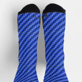 Chaussette Carner Blue Butterfly Checks Bleu et Jaune (Haut)