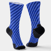 Chaussette Carner Blue Butterfly Checks Bleu et Jaune (Angulaire)