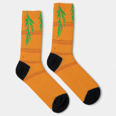 Chaussette Carotte Cartoon Orange Vegetable (Droite)