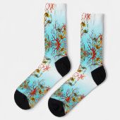 Chaussette Carpes et coraux (Gauche)