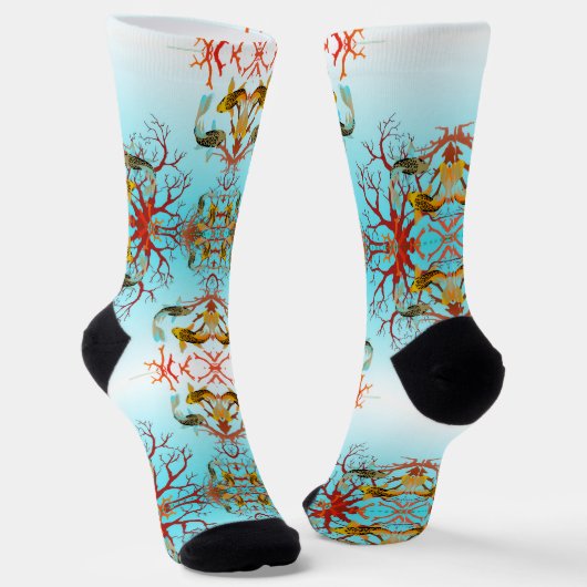 Chaussette Carpes et coraux (Angulaire)