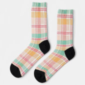 Chaussette Carreaux Vichy Multicolores (Gauche)