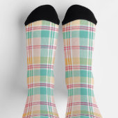 Chaussette Carreaux Vichy Multicolores (Haut)