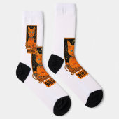 Chaussette Cartes de Tarot & Chat Orange | Vibes cosmiques (Droite)