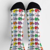 Chaussette Cartoon coloré Arc-en-ciel moutons (Haut)