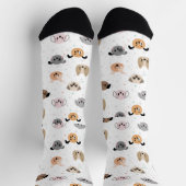 Chaussette Cartoon Dogs Seamless Pattern (Haut)
