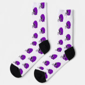 Chaussette Casques de football violets (Gauche)