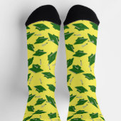 Chaussette Casquettes de graduation verte 0n Tenue de la fête (Haut)