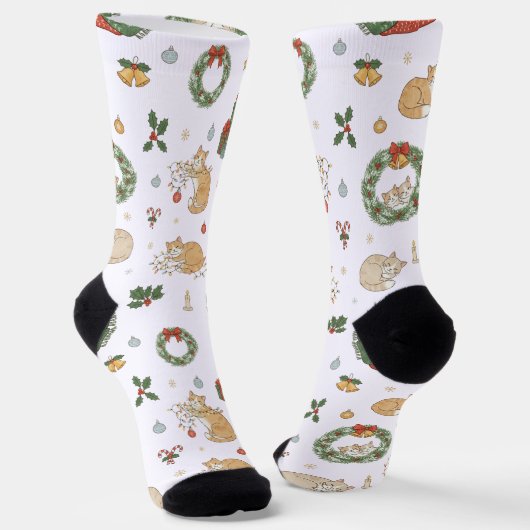 Chaussette Cat Lover's Christmas Gift Socks (Angulaire)