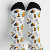 Chaussette Cats Pattern for Cat Lovers (Haut)