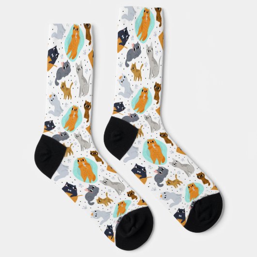 Chaussette Cats Pattern for Cat Lovers (Droite)