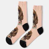 Chaussette Cavalier cœur d'amour (Gauche)