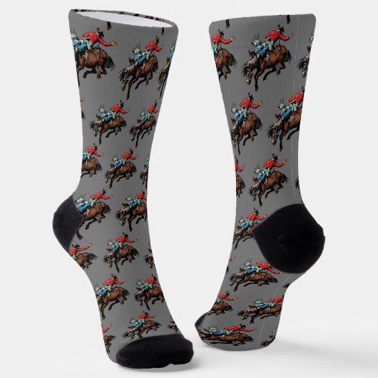 Chaussette Cavalier de Rodéo Occidental Équitation de Cheval (Angulaire)