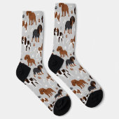 Chaussette Cavalier King Charles Spaniel Paws and Bones (Droite)