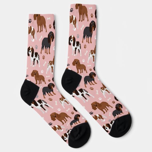 Chaussette Cavalier King Charles Spaniel Paws and Bones Socks (Droite)