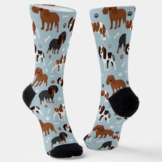 Chaussette Cavalier King Charles Spaniel Paws and Bones Socks (Angulaire)
