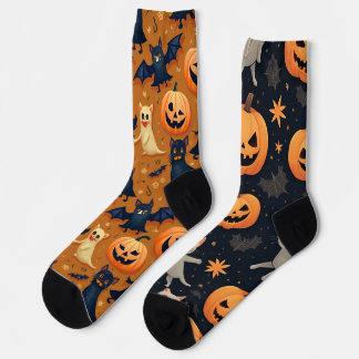Chaussette Ce sont des chaussettes d'Halloween mignonnes.