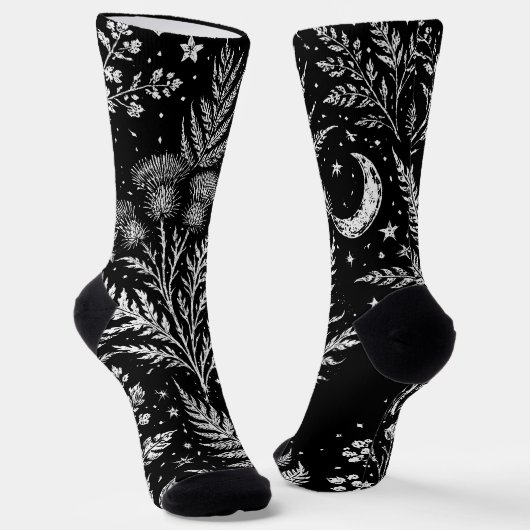 Chaussette Celestial Fern Moon Socks (Angulaire)