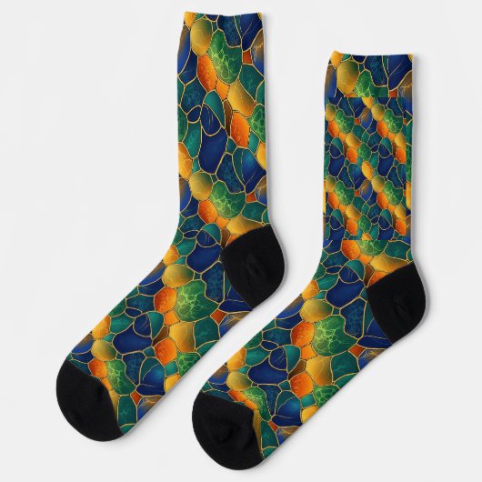 Chaussette Celestial Mosaic Seamless Pattern (Gauche)