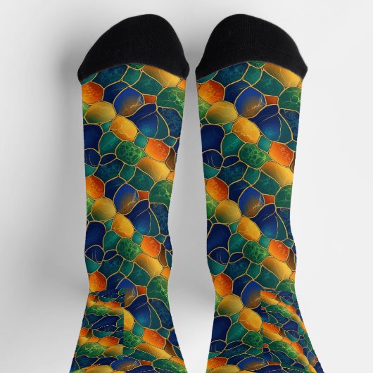 Chaussette Celestial Mosaic Seamless Pattern (Haut)