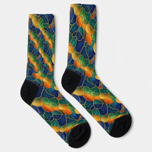 Chaussette Celestial Mosaic Seamless Pattern (Droite)